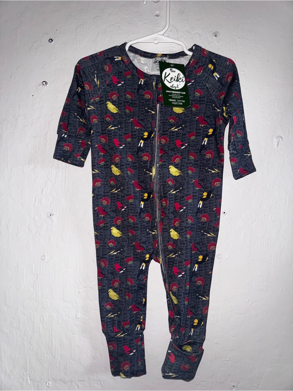 The Keiki Dept Bird-Print Zip One-Piece